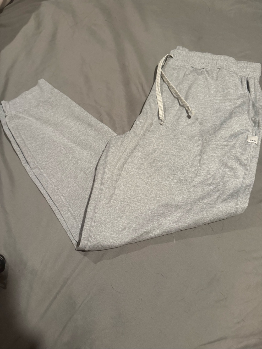 Vuori Light Gray jogging pants  with Drawstring